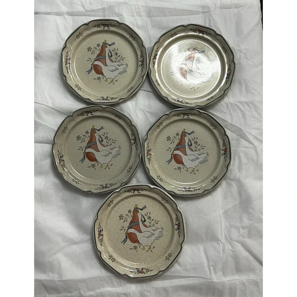 Vtg International Marmalade Stoneware 25 Pieces Goose Cottagecore Country